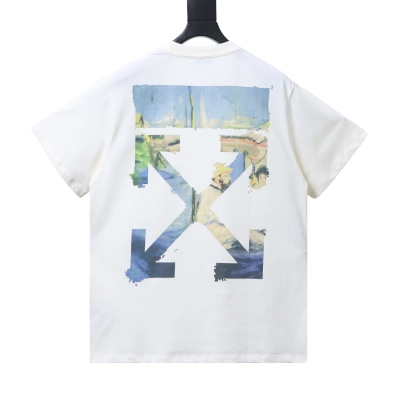 Off-White Oil Painting Graphic T-Shirt White H150 01