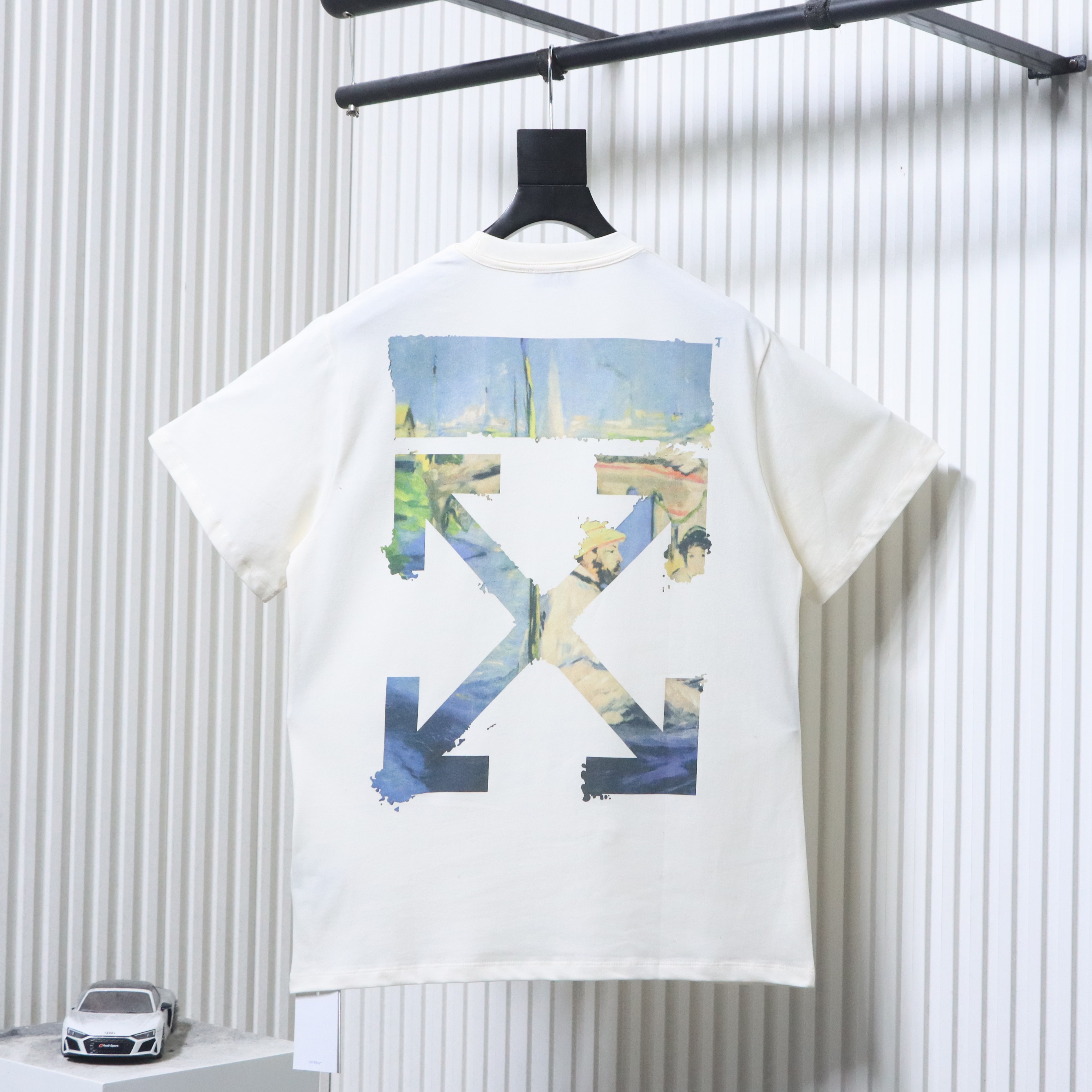 Off-White Oil Painting Graphic T-Shirt White H150