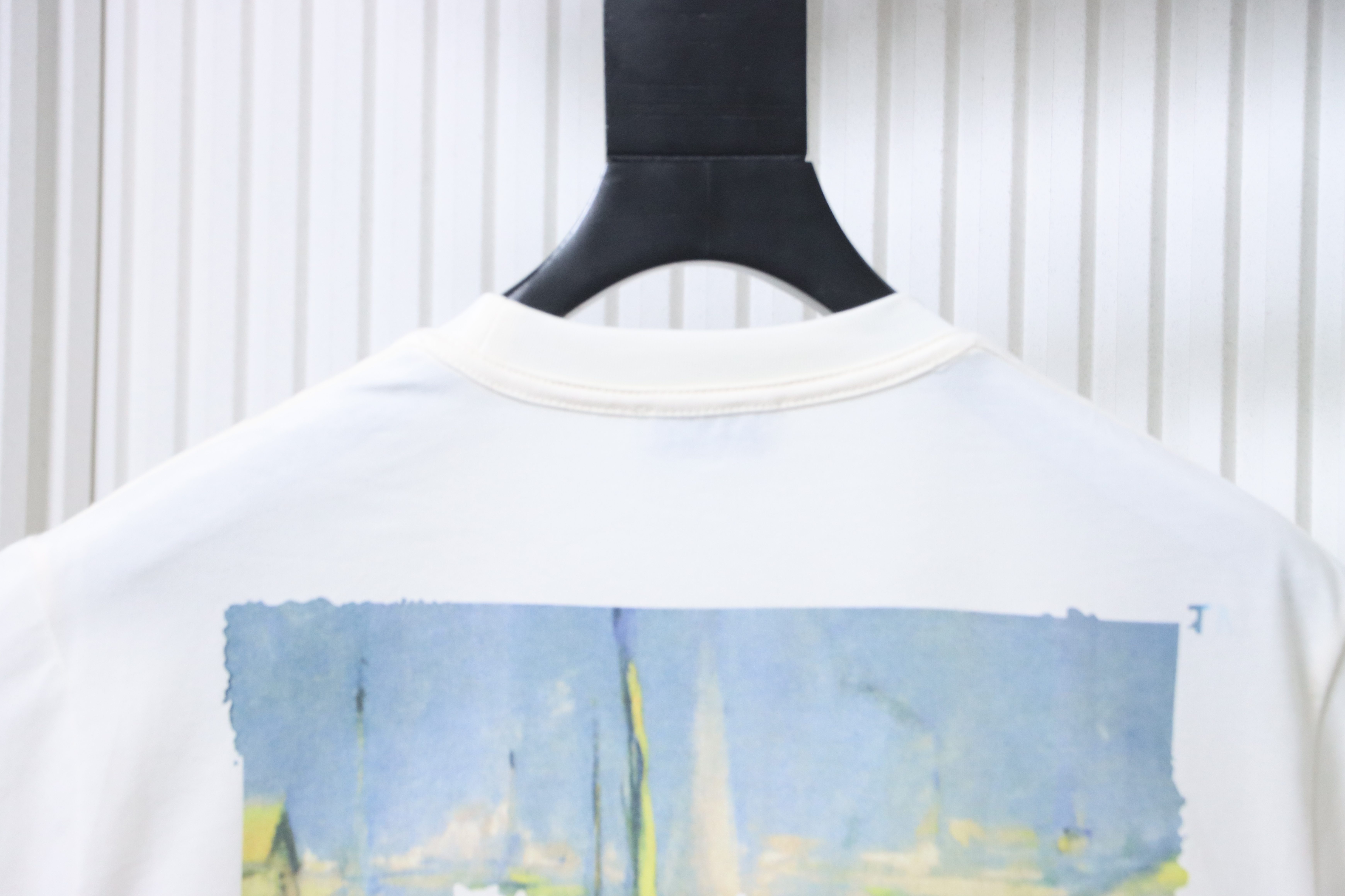 Off-White Oil Painting Graphic T-Shirt White H150