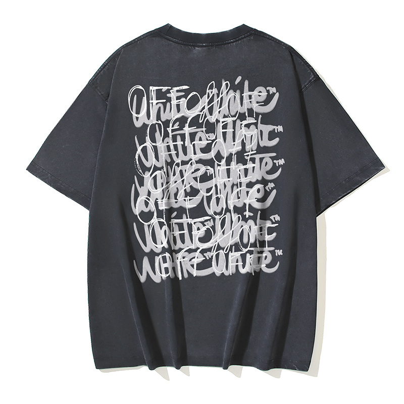 Off-White Overlapping Letter Washed Heavyweight T-Shirt H120 1393