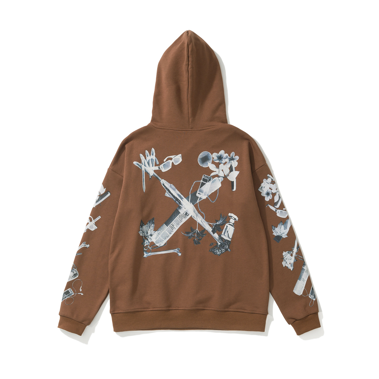 Off-White Oversized Black Brown Graphic   Sweatshirt 878