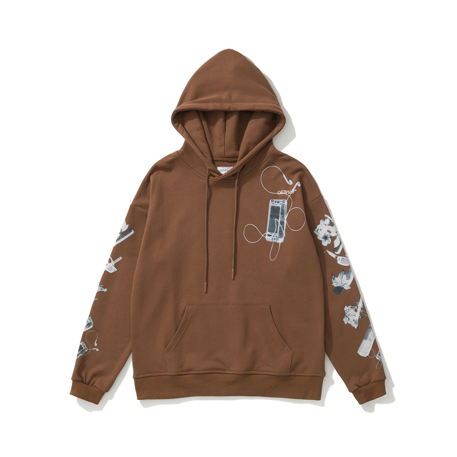 Off-White Oversized Black Brown Graphic   Sweatshirt 878