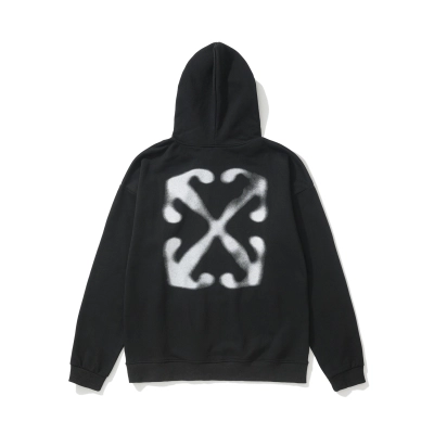 Off-White Oversized Black Graphic  Sweatshirt 881 01