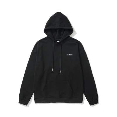 Off-White Oversized Black Graphic  Sweatshirt 881 02