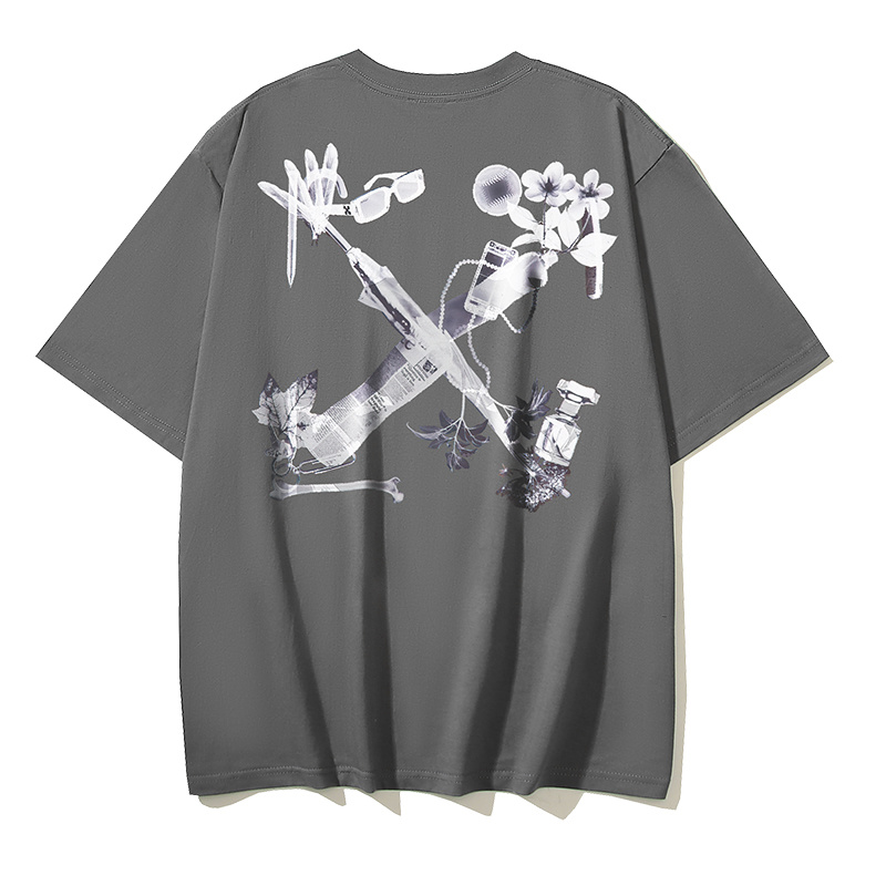 Off-White Phone Floral Earphone Heavyweight T-Shirt H110 1006