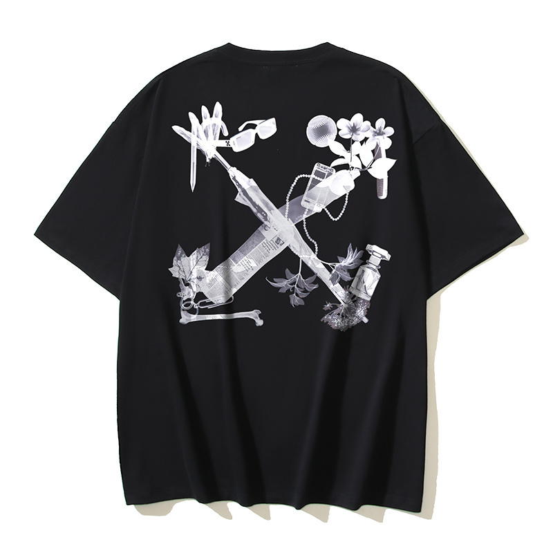 Off-White Phone Floral Earphone Heavyweight T-Shirt H110 1006