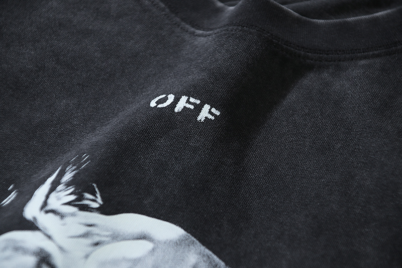 Off-White Portrait Oil Painting 1000 Washed Heavyweight T-Shirt H120 1161