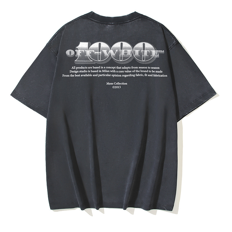 Off-White Portrait Oil Painting 1000 Washed Heavyweight T-Shirt H120 1161