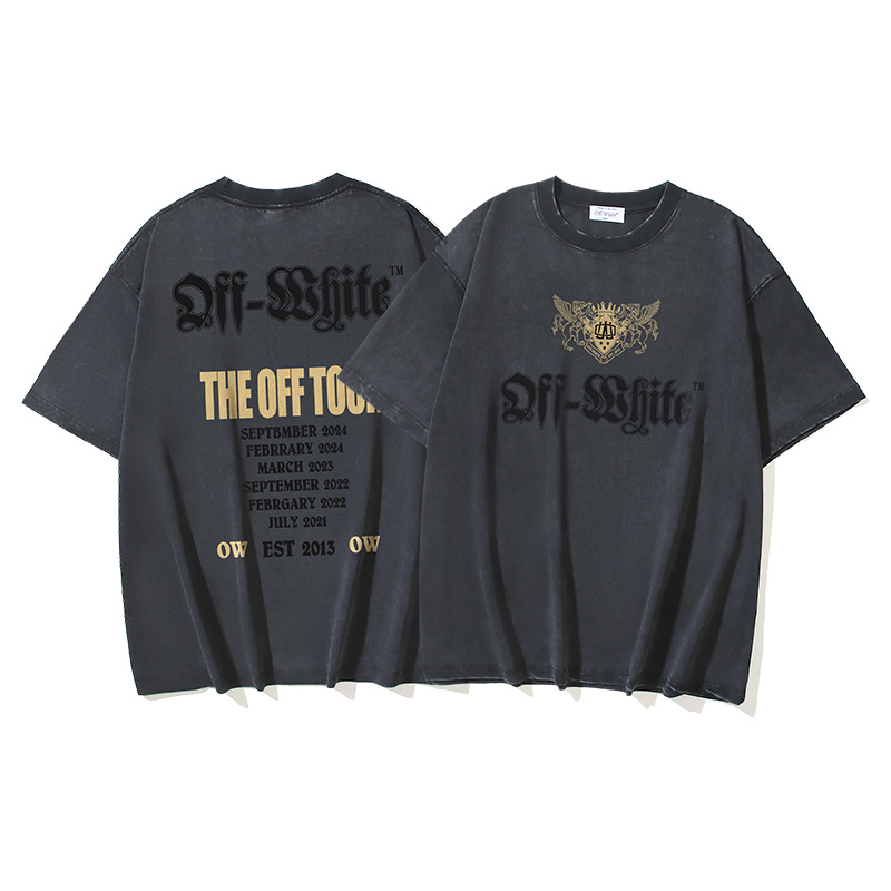 Off-White Sanskrit Letter Washed Heavyweight T-Shirt H120 1380