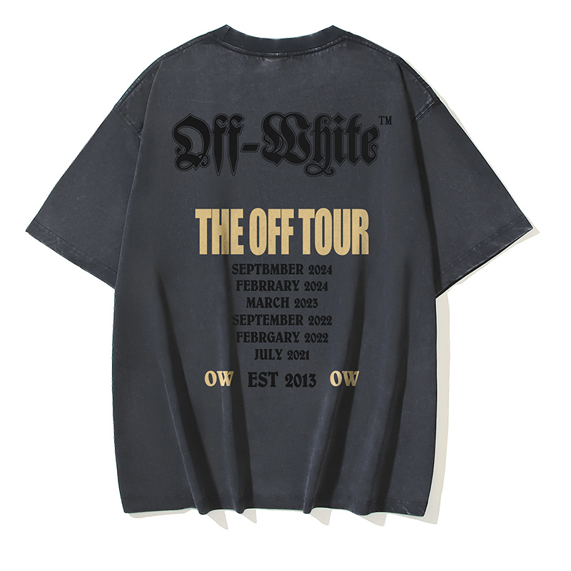 Off-White Sanskrit Letter Washed Heavyweight T-Shirt H120 1380