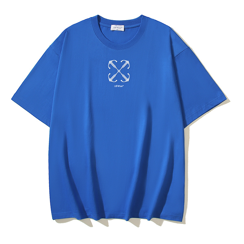Off-White Shiny Beaded Arrow Heavyweight T-Shirt H100 172