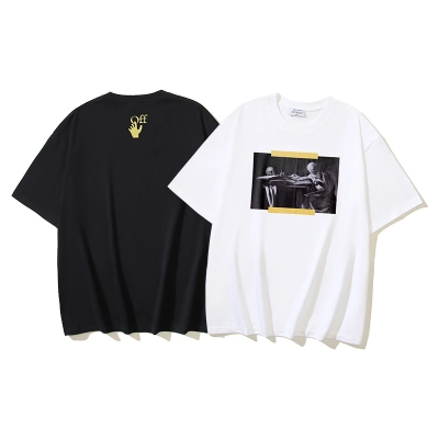 Off-White Skull Oil Painting Heavyweight T-Shirt H100 191 01