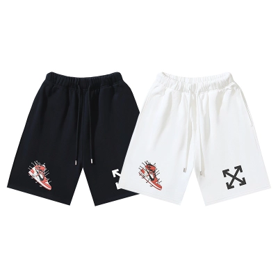 Off-White Sneaker Collaboration Arrow Heavyweight Shorts 1013 01