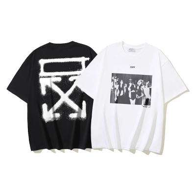 Off-White Spray Splash Arrow Heavyweight T-Shirt H110 1376 01