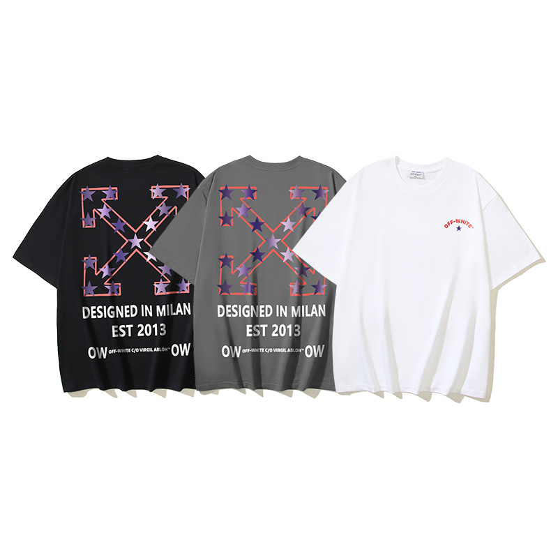 Off-White Star Arrow Designed In Milan Heavyweight T-Shirt H110 1127