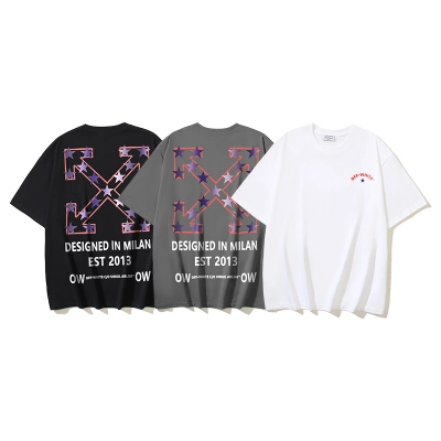 Off-White Star Arrow Designed In Milan Heavyweight T-Shirt H110 1127 01