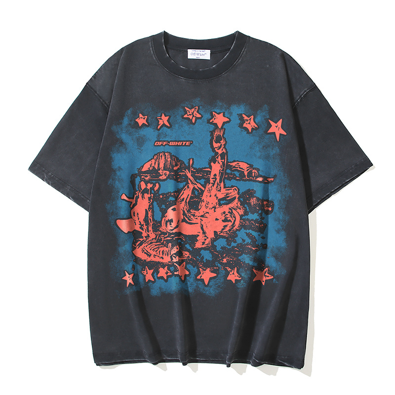 Off-White Star Collaboration Washed Heavyweight T-Shirt 1366