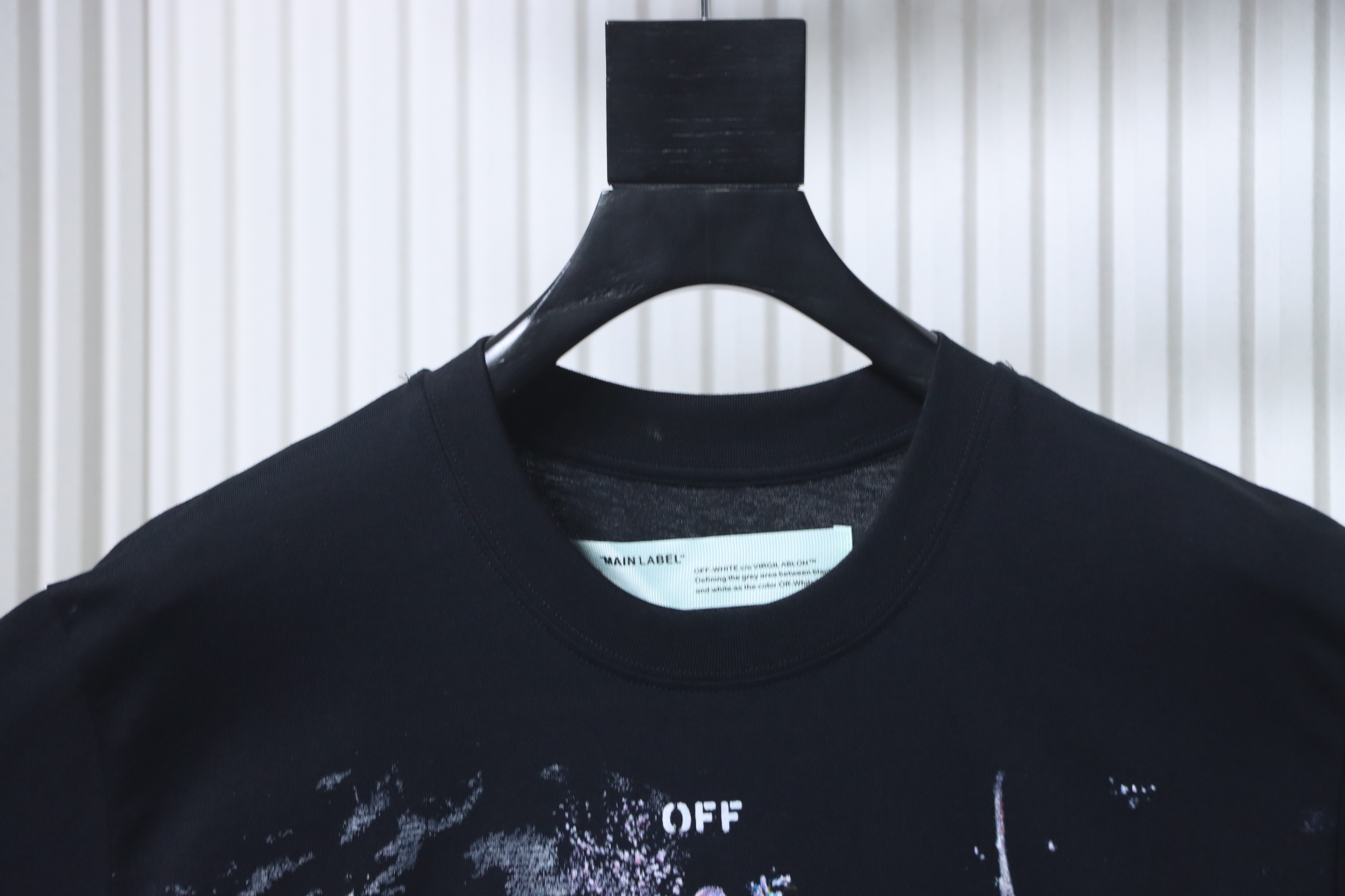 Off-White Starry Firework Ink Splash Arrow T-Shirt 3 H150