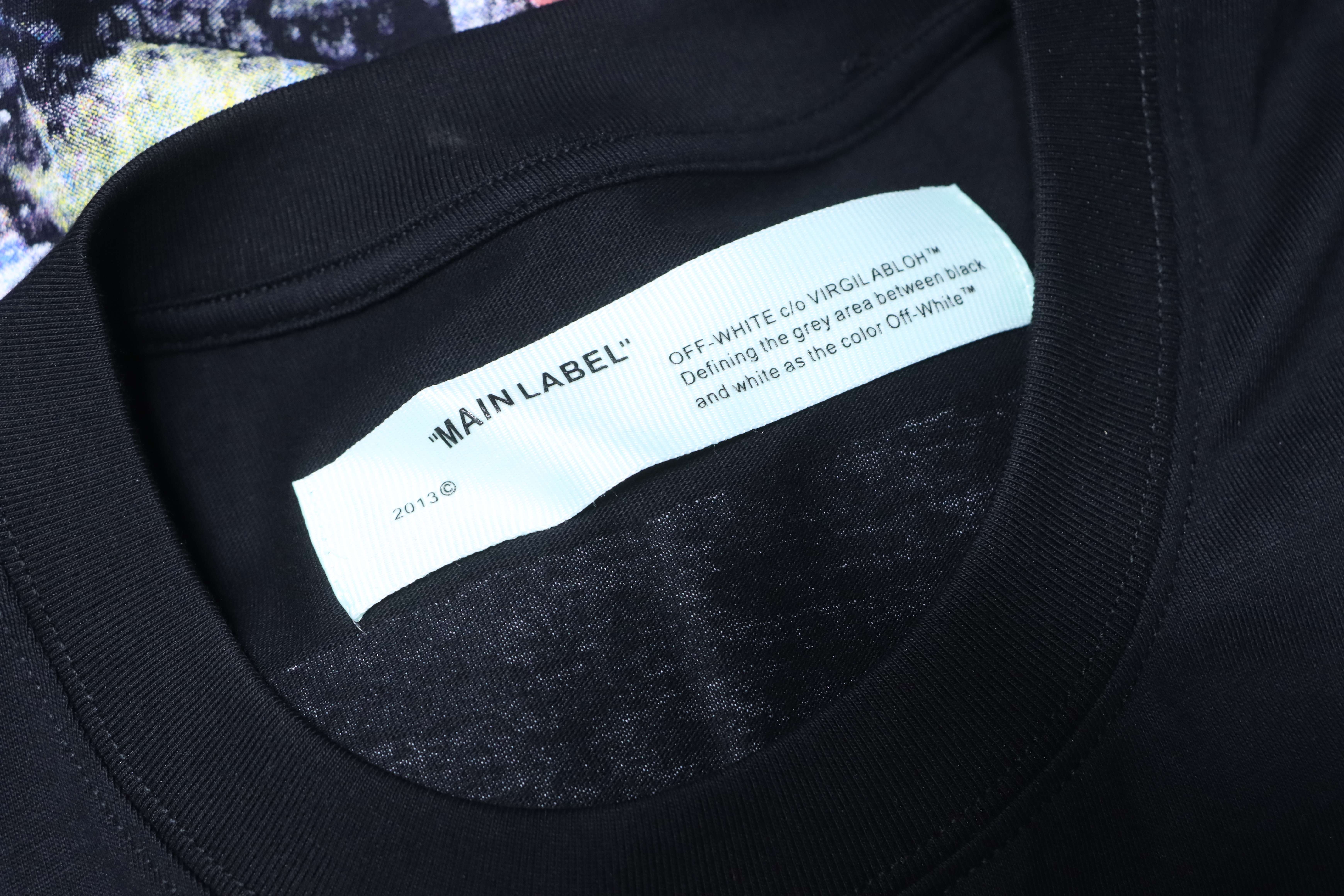 Off-White Starry Firework Ink Splash Arrow T-Shirt 3 H150