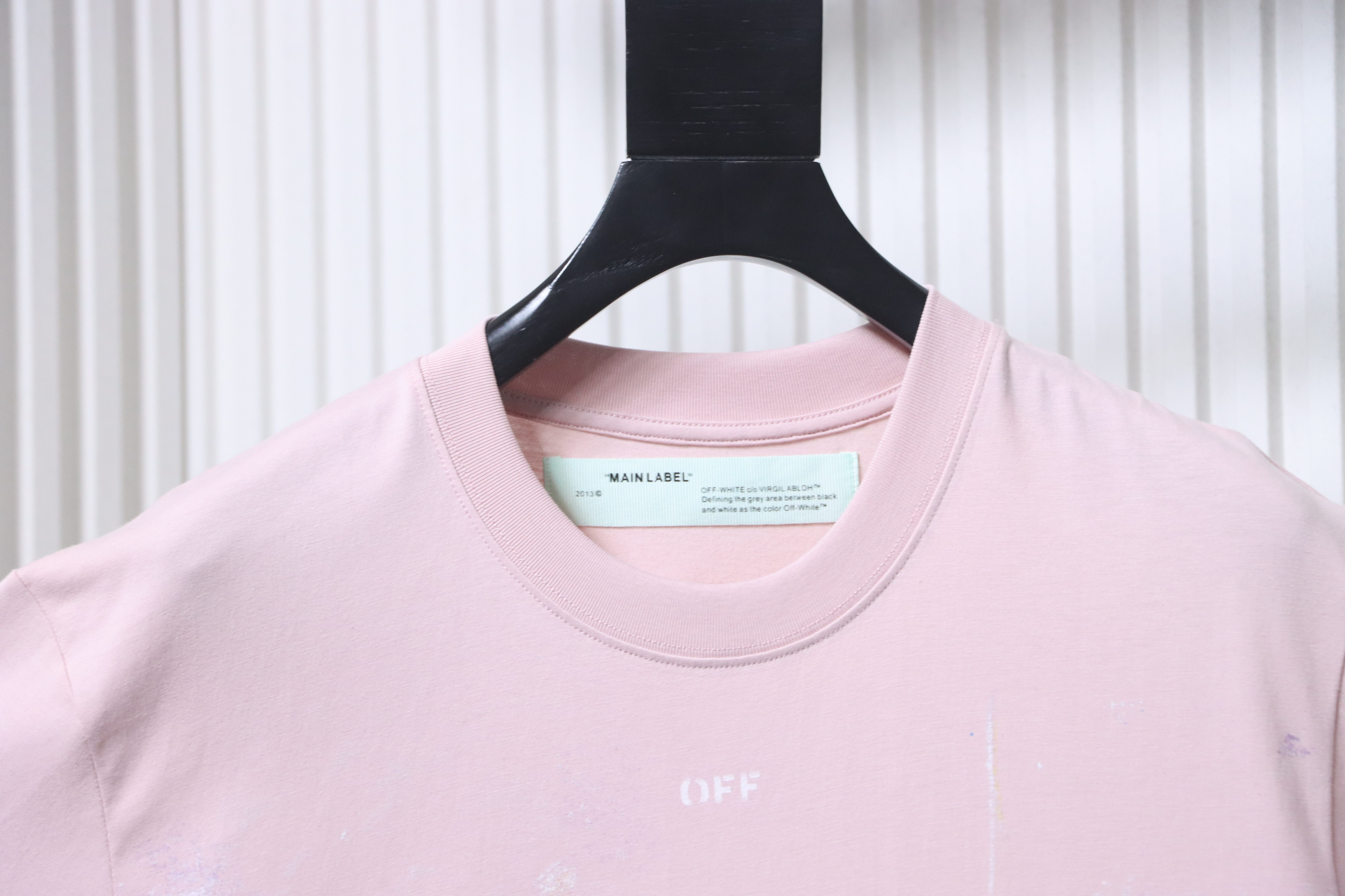 Off-White Starry Firework Ink Splash Arrow T-Shirt White H150