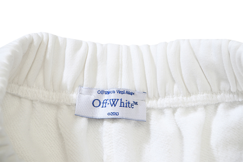 Off-White Tape Diagonal Stripe Heavyweight Shorts 1019