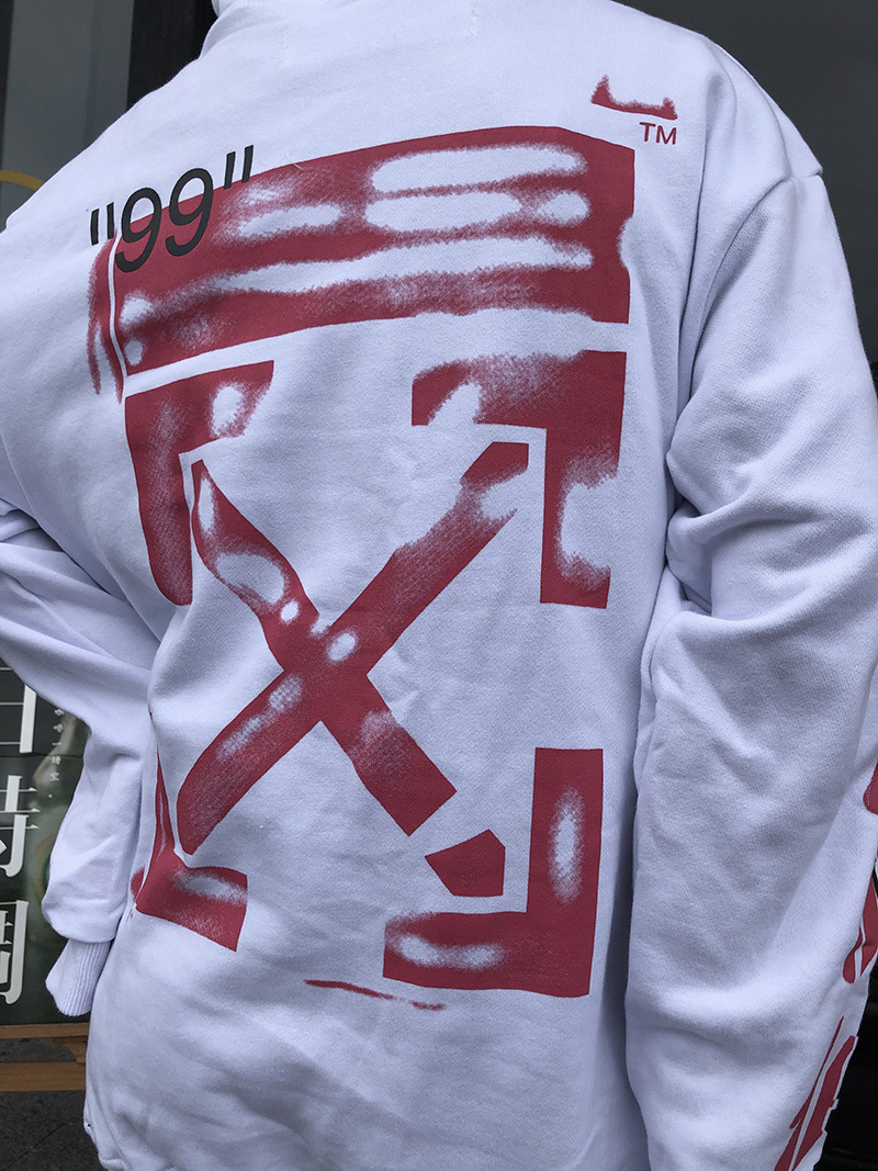 Off-White Terry Fleece Graphic Sweatshirt 812