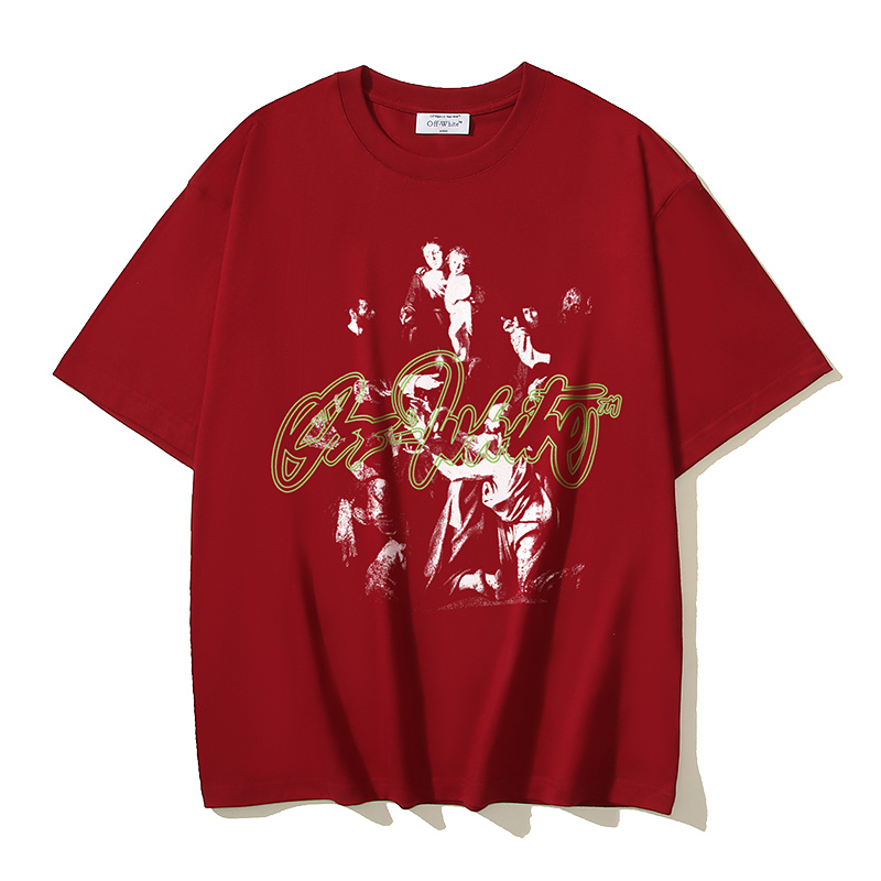 Off-White Vintage Oil Painting Portrait Heavyweight T-Shirt H110 1100