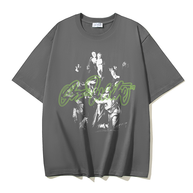 Off-White Vintage Oil Painting Portrait Heavyweight T-Shirt H110 1100