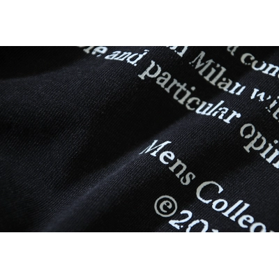 Off-White Watercolor Religious Oil Painting Letter Washed Heavyweight T-Shirt Black H120 1158 02