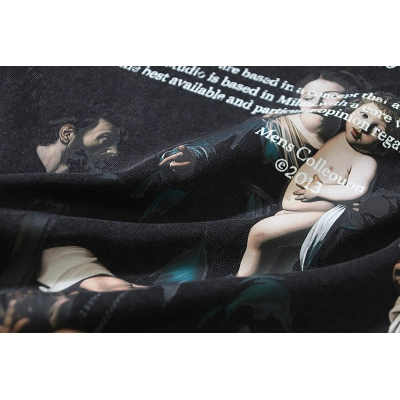Off-White Watercolor Religious Oil Painting Letter Washed Heavyweight T-Shirt White H120 1162 02