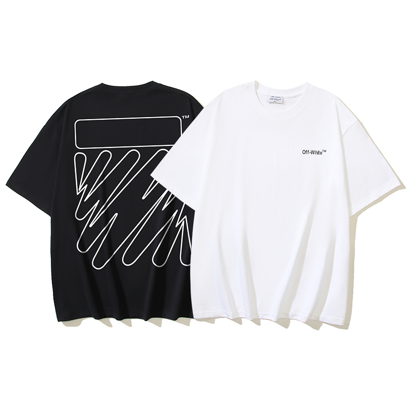 Off-White Wave Diagonal Stripe Heavyweight T-Shirt H100 171