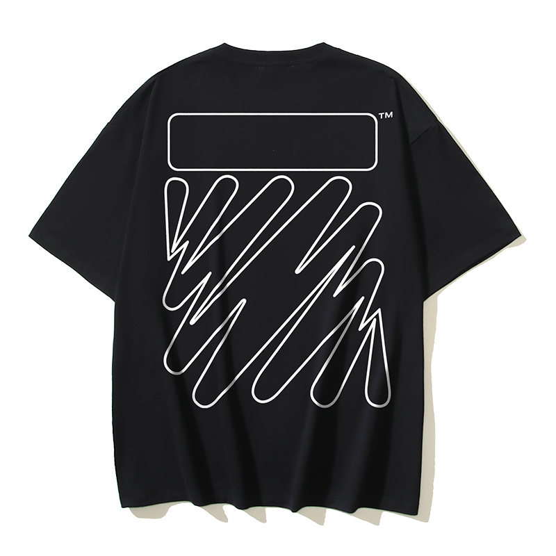 Off-White Wave Diagonal Stripe Heavyweight T-Shirt H100 171