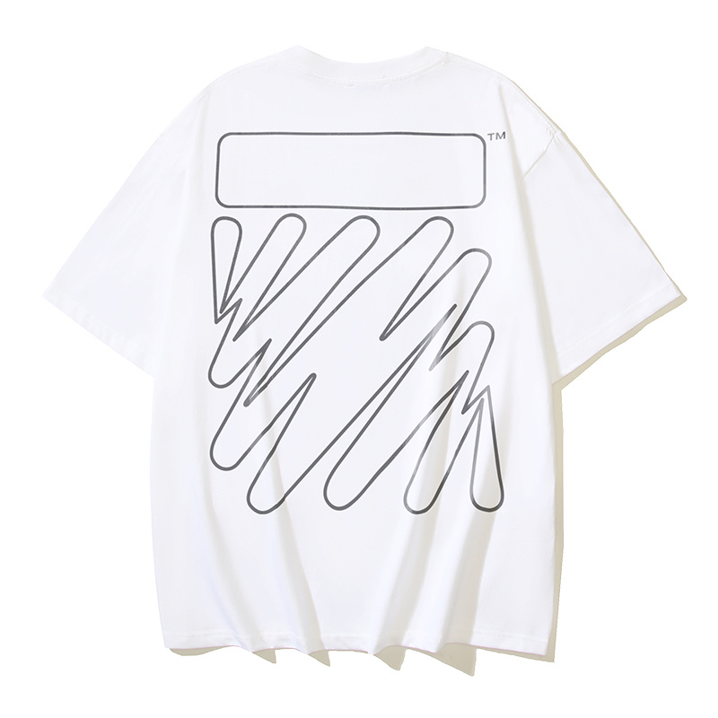 Off-White Wave Diagonal Stripe Heavyweight T-Shirt H100 171