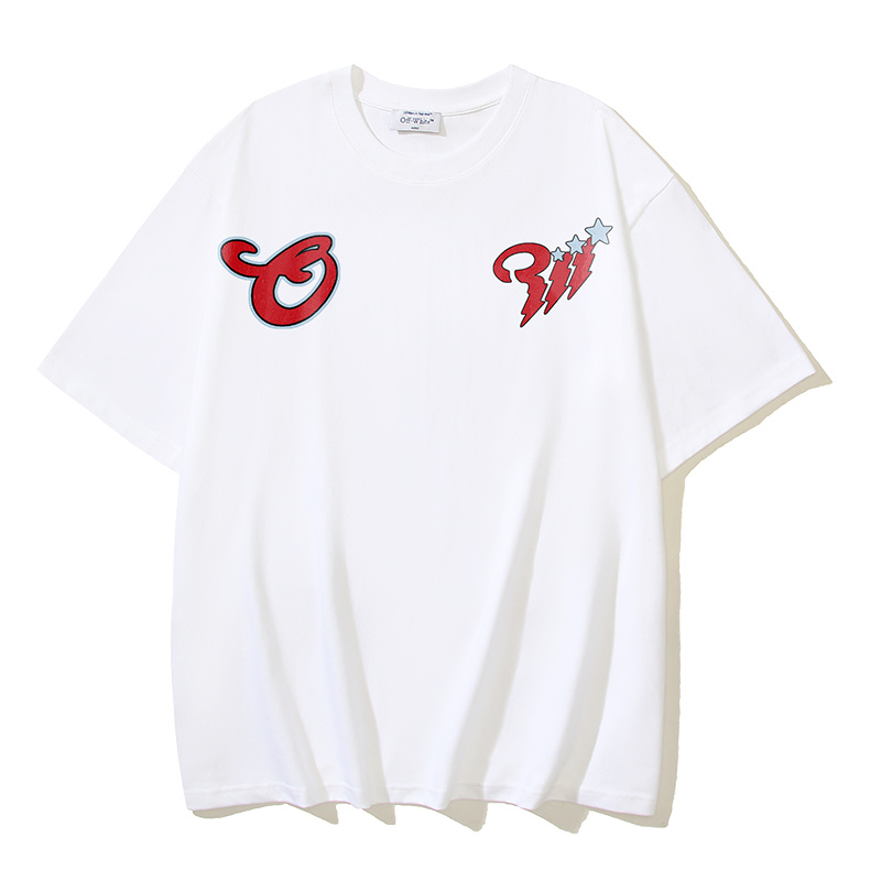 Off-White Wizard Bull Head Cartoon Heavyweight T-Shirt H110 1094