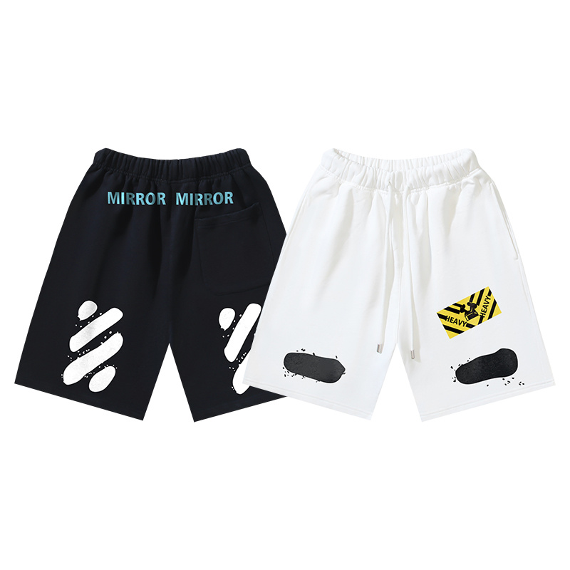 Off-White Yellow Label Stripe Heavyweight Shorts 1209