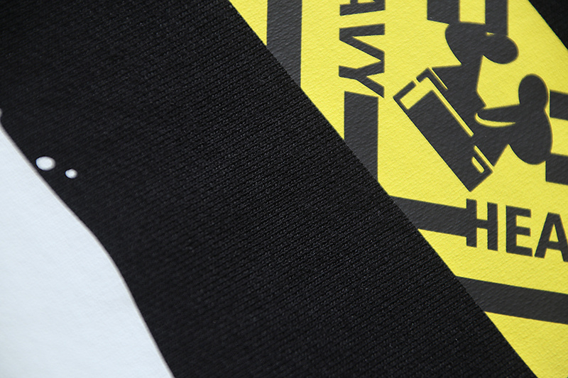 Off-White Yellow Label Stripe Heavyweight Shorts 1209