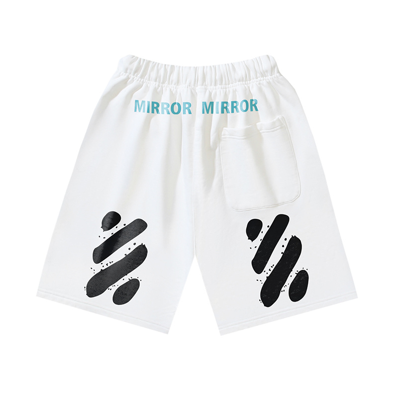Off-White Yellow Label Stripe Heavyweight Shorts 1209