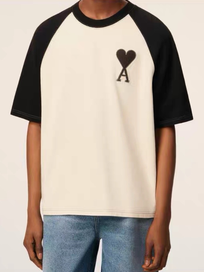 Amiri 26SS Colorblock Raglan Black T-Shirt h150