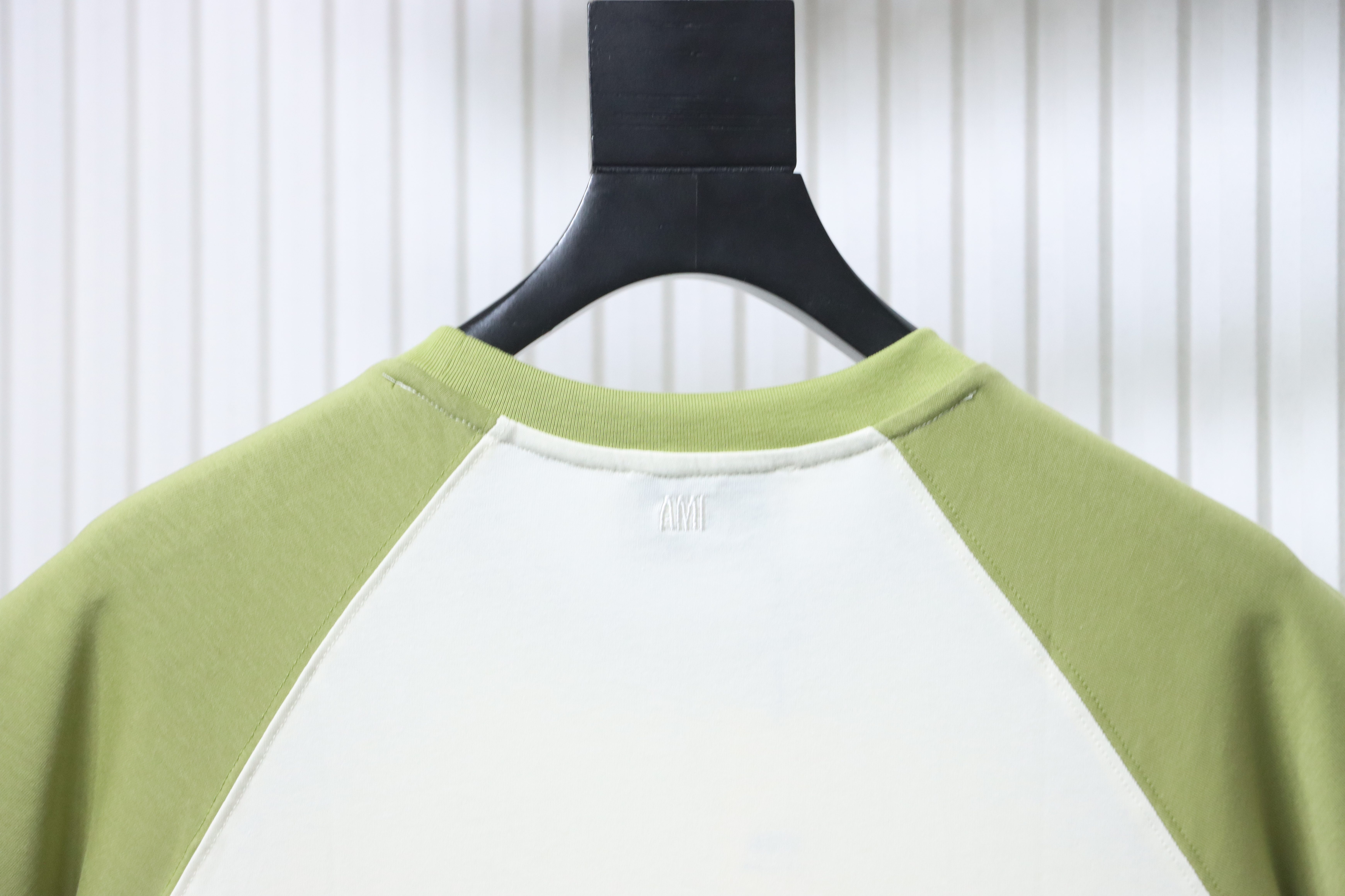 Amiri 26SS Colorblock Raglan Green T-Shirt h150