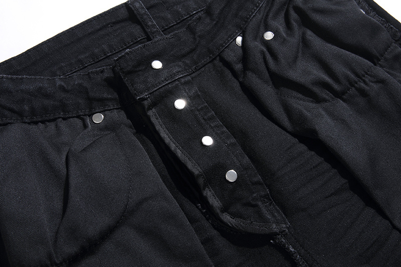Amiri Blue Knee Distressed Black Jeans H200 AM302