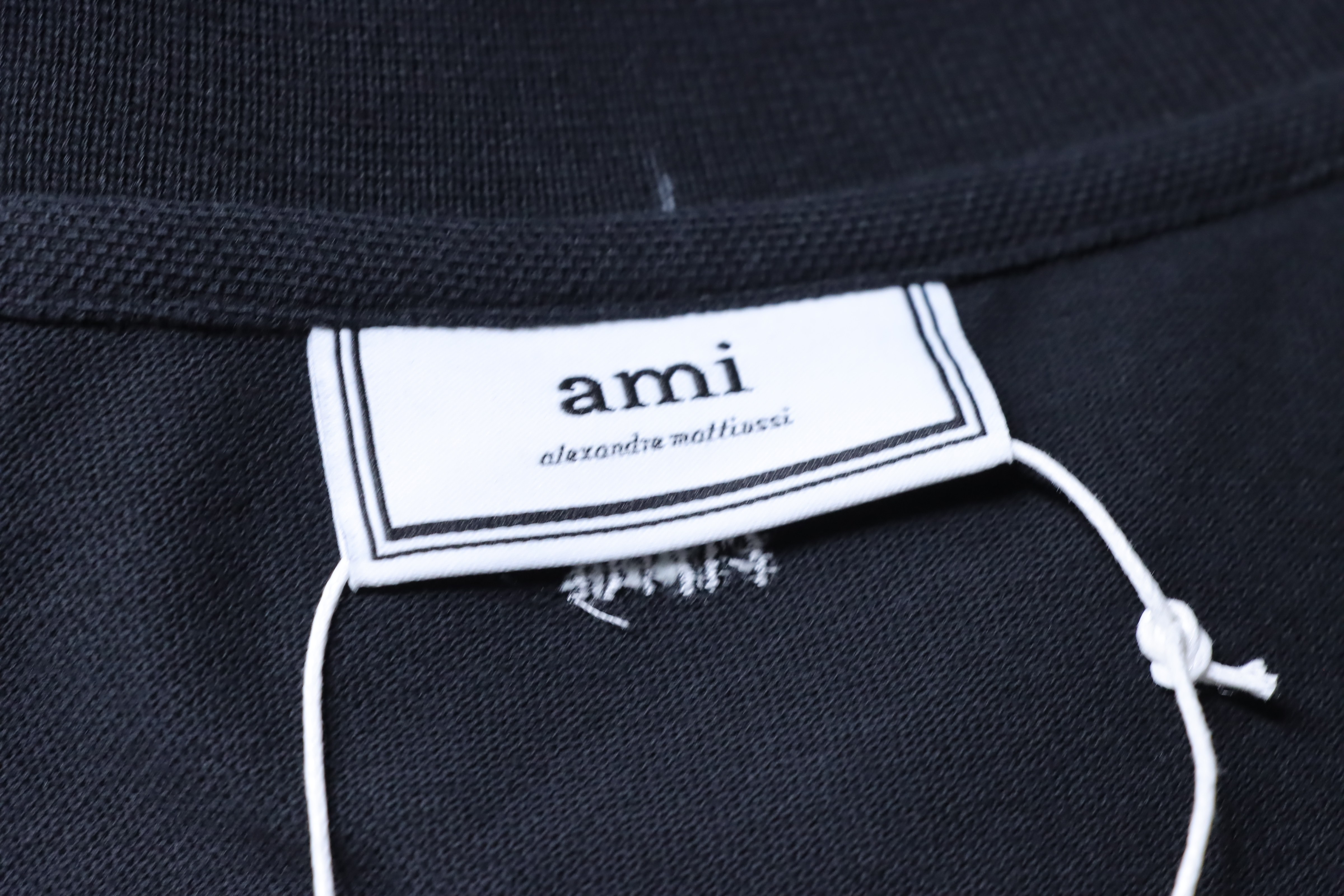 Amiri Classic Heart Embroidered Black Polo Shirt h170