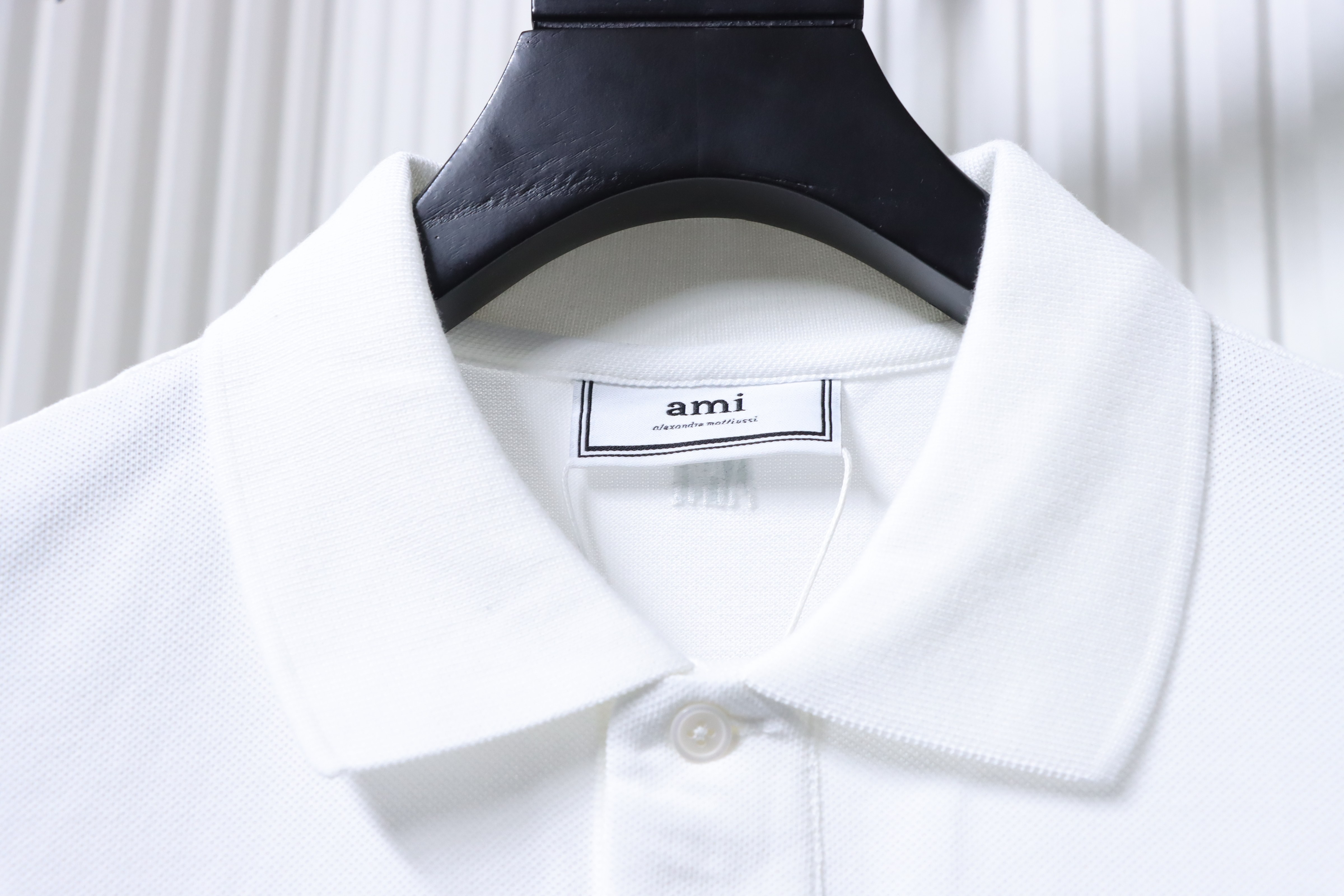 Amiri Classic Heart Embroidered White Polo Shirt h170