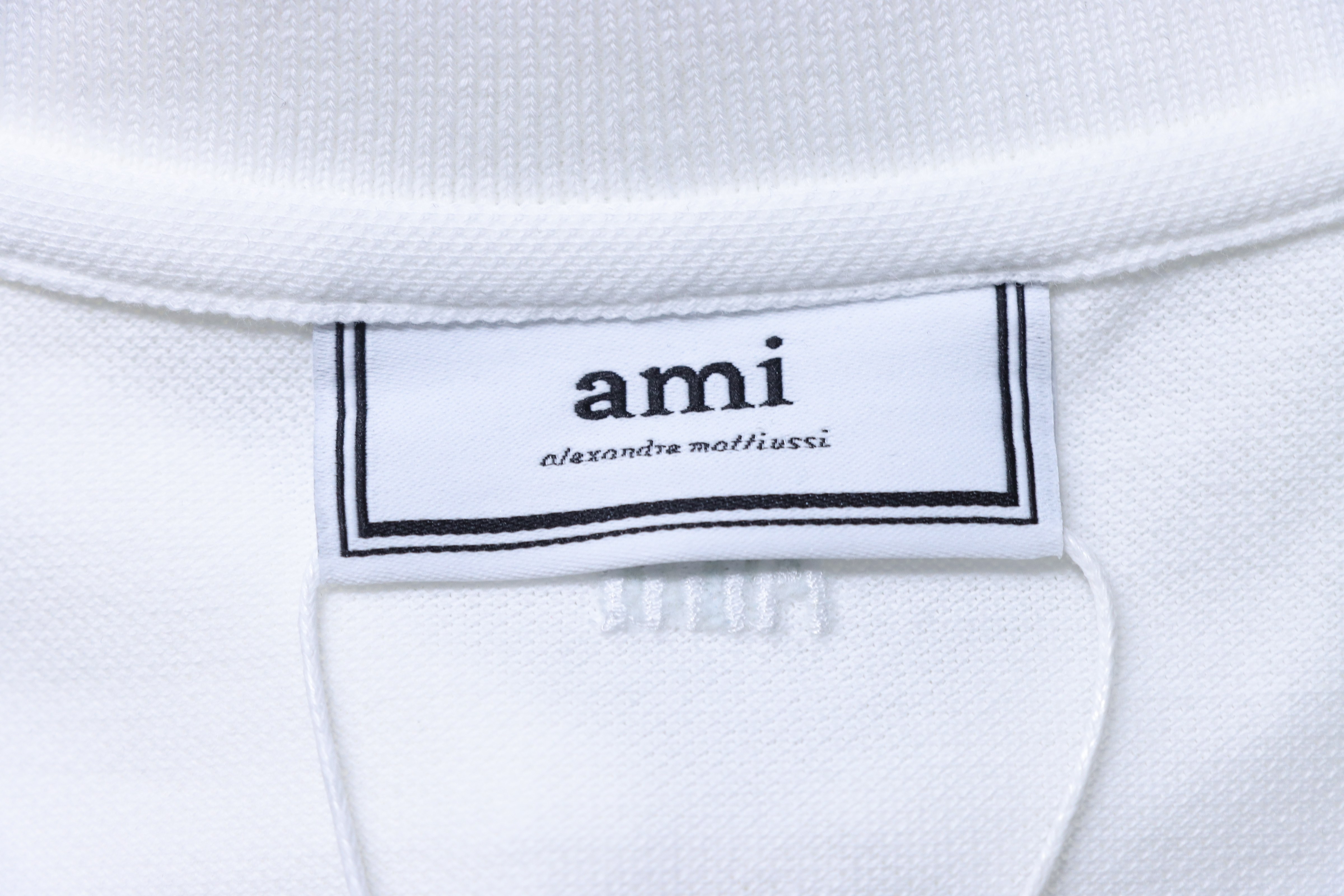 Amiri Classic Heart Embroidered White Polo Shirt h170