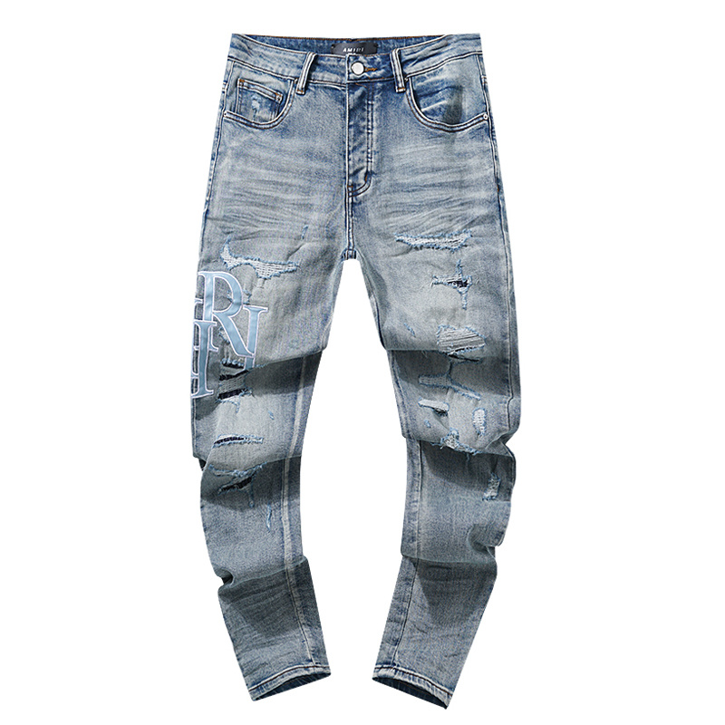 Amiri Distressed Light Blue Jeans H200 AM316