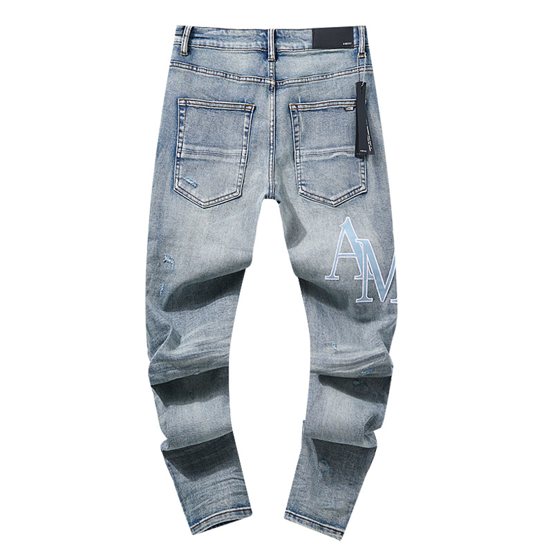 Amiri Distressed Light Blue Jeans H200 AM316