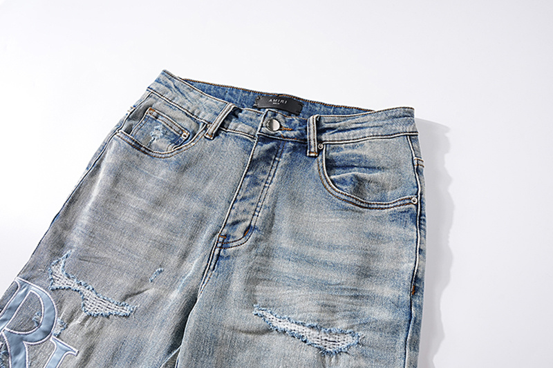Amiri Distressed Light Blue Jeans H200 AM316
