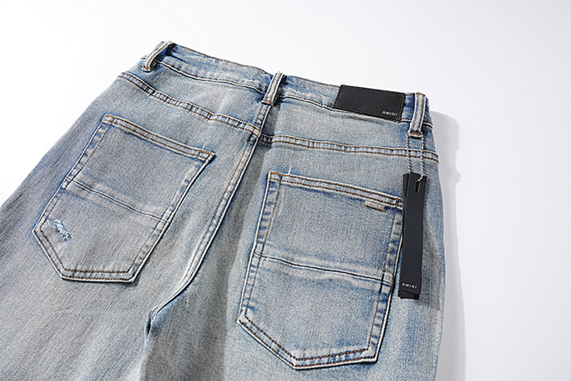 Amiri Distressed Light Blue Jeans H200 AM316
