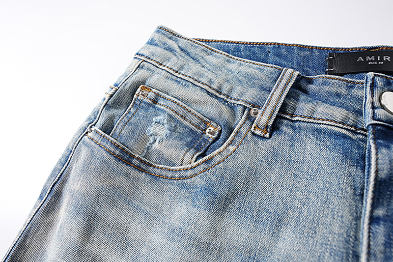Amiri Distressed Light Blue Jeans H200 AM316