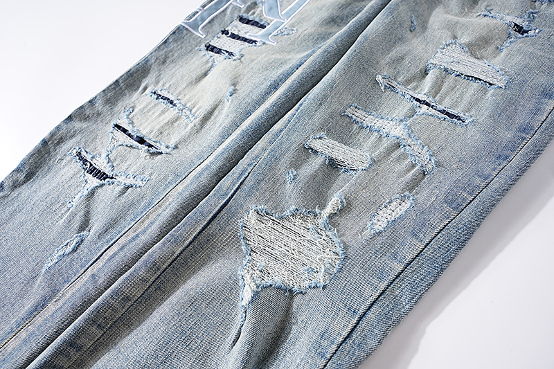 Amiri Distressed Light Blue Jeans H200 AM316