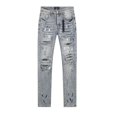 Amiri Distressed Light Blue Jeans H200 AM336 02
